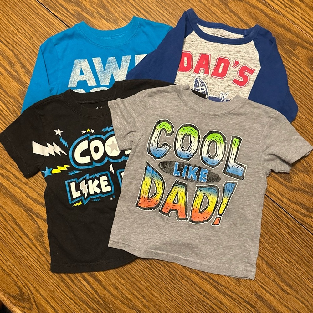 DAD Bundle - The Children's Place (one LS) & Garanimals (one LS, two SS) Tees